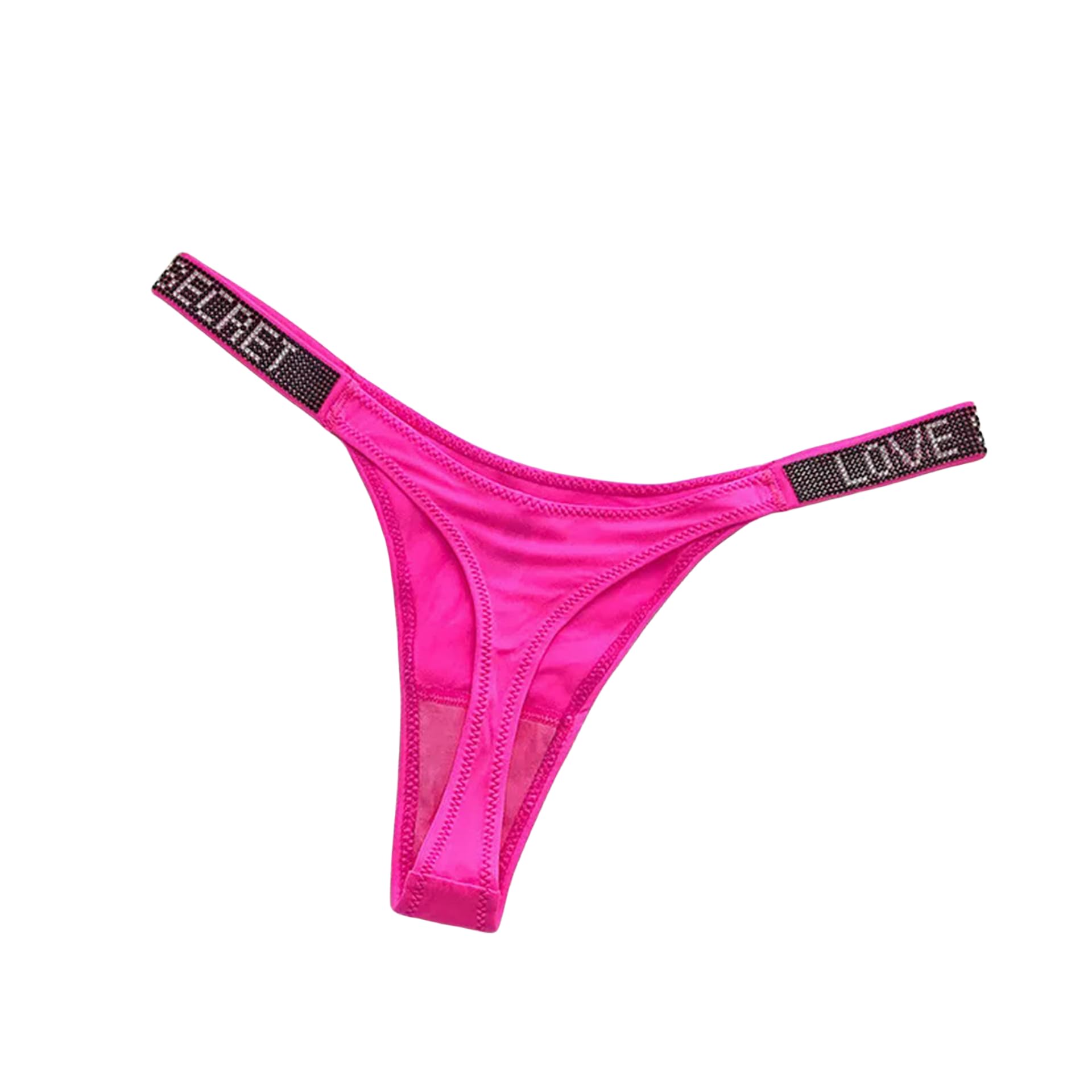 Fydranix Shiny Rhinestone Thong Women Low Waist Panties Sexy Underwear Ladies Briefs Lingere Panty Underware Womens Lingerie Thongs