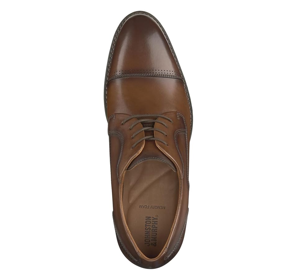 Amazon.com | Johnston & Murphy Men's Hawthorn Cap Toe Lace