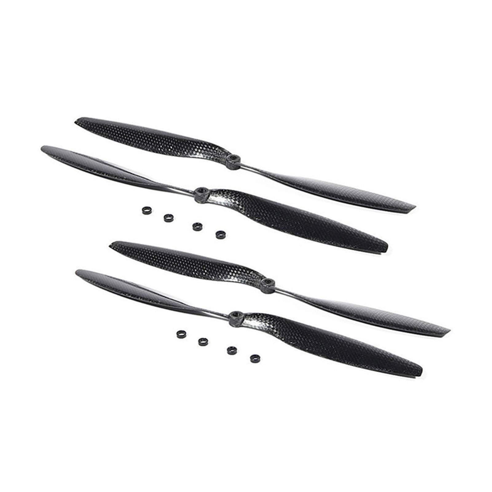 4 Paar 1245 12 x 4,5 12 Zoll Kohlefaser-Propeller CW/CCW Propeller Bades, for DJI, Drohnenzubehör RC Hubschrauber Quadcopter Teil
