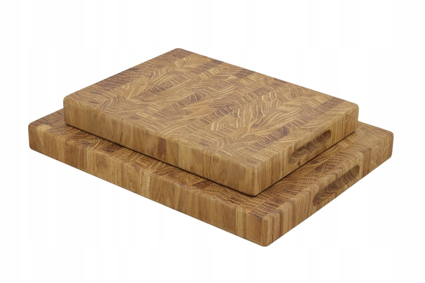 DESKI do krojenia SZTORCOWE END GRAIN dębowe olejowane ZESTAW 2szt. PREMIUM