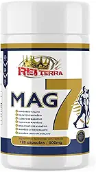 Magnésio 7 Em 1 Malato Taurato Cloreto 500mg 120cps - Rei Terra