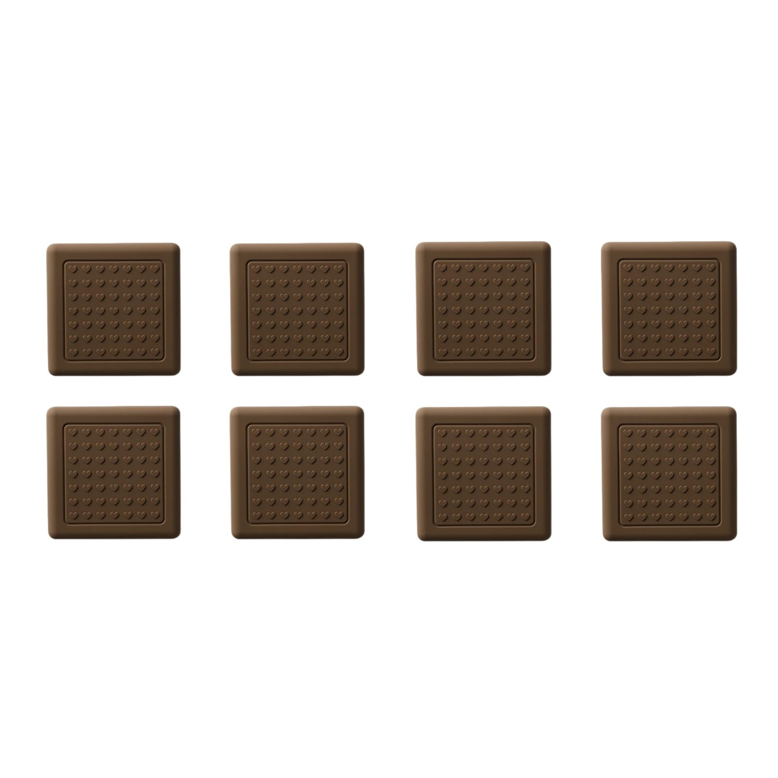 8 Pack Anti-Slip Cutting Board Stabilizer Pads Cutting Board Feet, Self-Adhesive Waterproof Rubber Feet for Furniture, Non-Marking Grips for Chopping Blocks, Shock-Absorbent, Noise Reducing (Square)