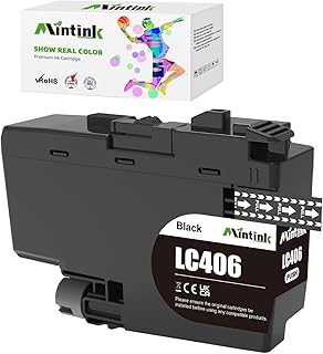 LC406 Black Ink Cartridges Replacement for Brother LC406 LC406BK LC406BKS LC406XLBKS Use with Brother MFC-J4335DW MFC-J4345DW XL MFC- J4535DW MFC-J4535DW XL Printer