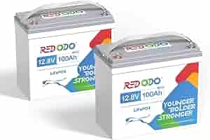 美品Redodo リン酸鉄リチウムイオンバッテリー100Ah Redodo12V100Ah リン酸鉄リチウムイオンバッテリー内蔵100aBMS
