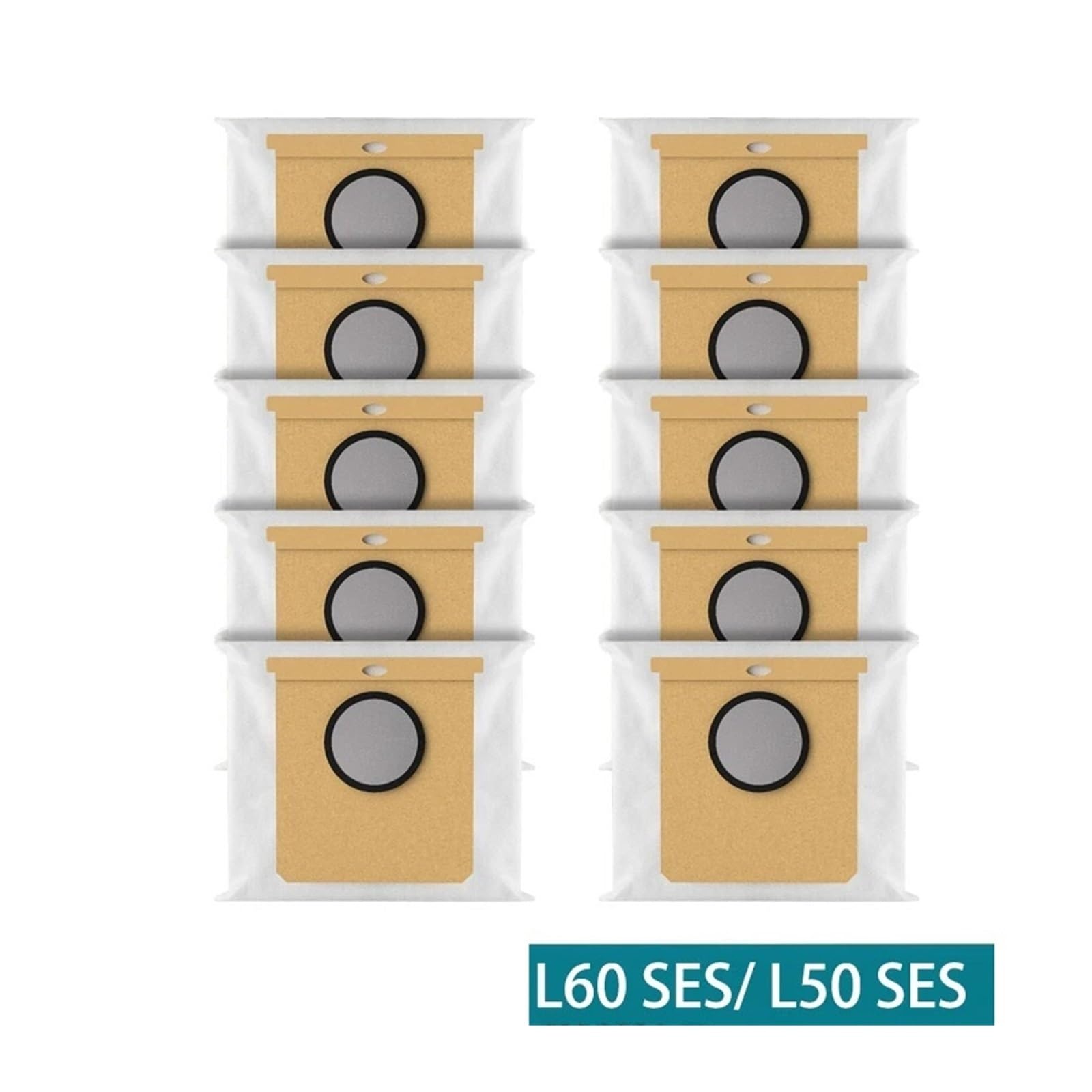 Bolsas De Aspiradora, Compatibles Con Eufy, Clean L60 SES L60 Hybrid SES L50, Compatibles Con Conga, Estación De Autovaciado for Aspiradora(15PCS Bag)