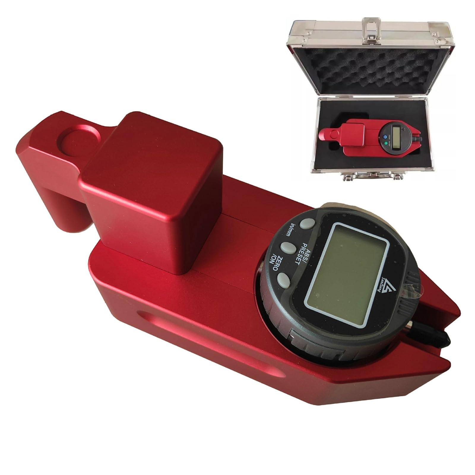 ZHJOPP Pavement Marking Thickness Gauge - Professional Coating Thickness Meter, Measures up to ±12.6mm/0.01mm,for Construction