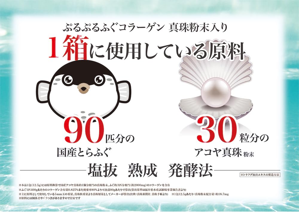 Amazon | ぷるぷる ふぐコラーゲン真珠入り/コラーゲン サプリメント