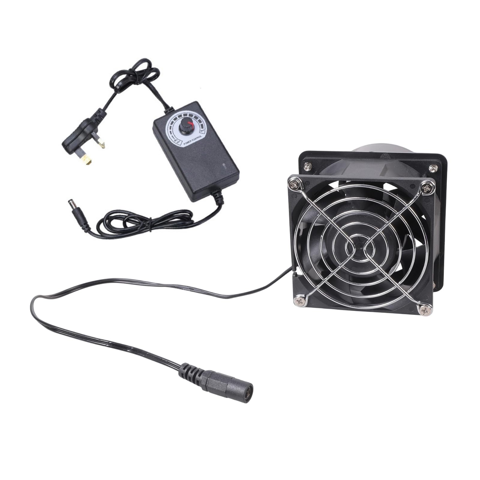 Cazstyk Professional 80Mm Duct Fan With 75Mm Pipe Inline Air Duct For Venting Welding Fume Pet House