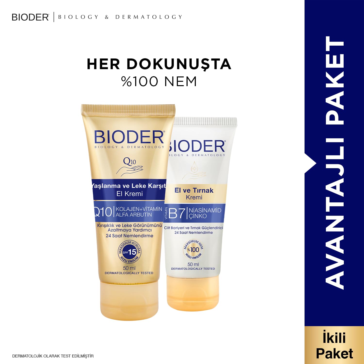 Bioder El Bakım Kremi Seti 2'li, 100 Ml, Set 3
