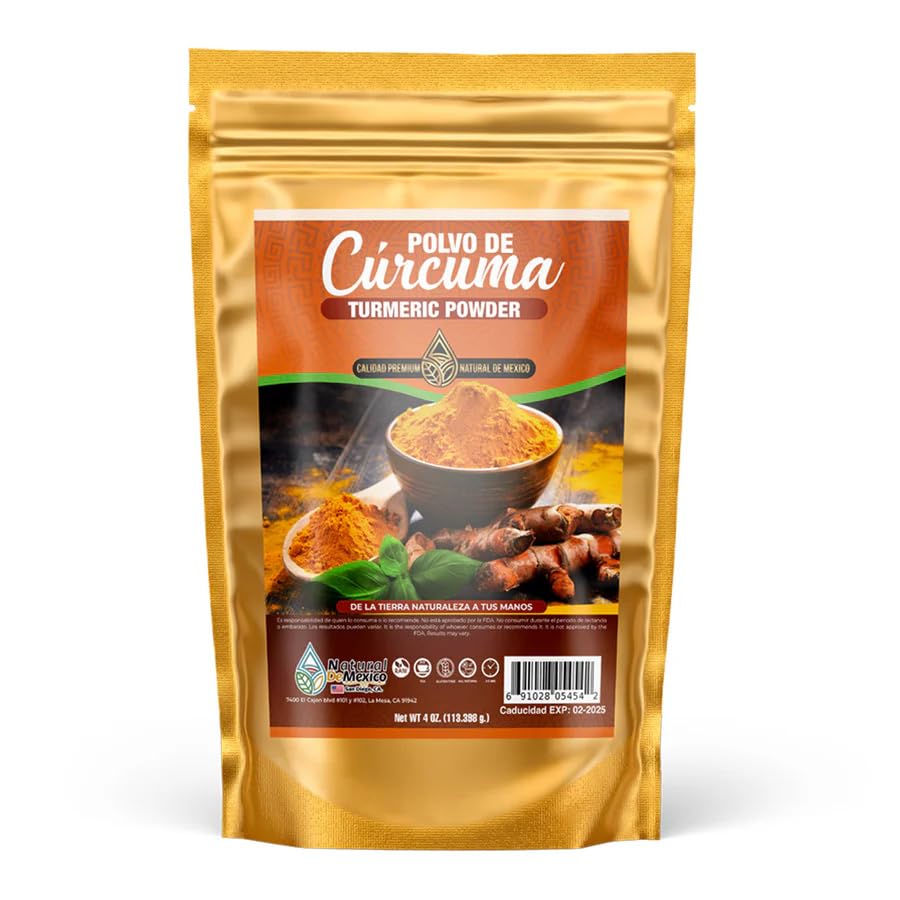 Polvo de Cúrcuma Polvo de Cúrcuma Hierba Sagrada Hierba Té de Hierbas 4 oz - 113g Hierba Natural Mexicana Hierba Wild Crafted Natural De Mexico
