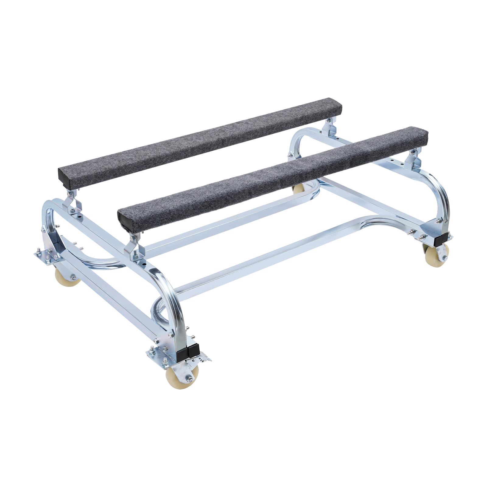 LIAPDG Small Sailboat Trailer, Jet Ski Trailer Dolly Stand Adjustable Width Boat Storage Trailer for Carrying Personal Watercraft, Surf Boats with 4 Universal Wheels Maximum Capacity 1000Lbs