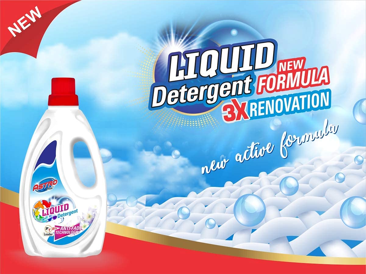 Astro Plus + Liquid Detergent 1 Liter and Dry Clean At Home (10 Wipes 2 Piece Combo) 3