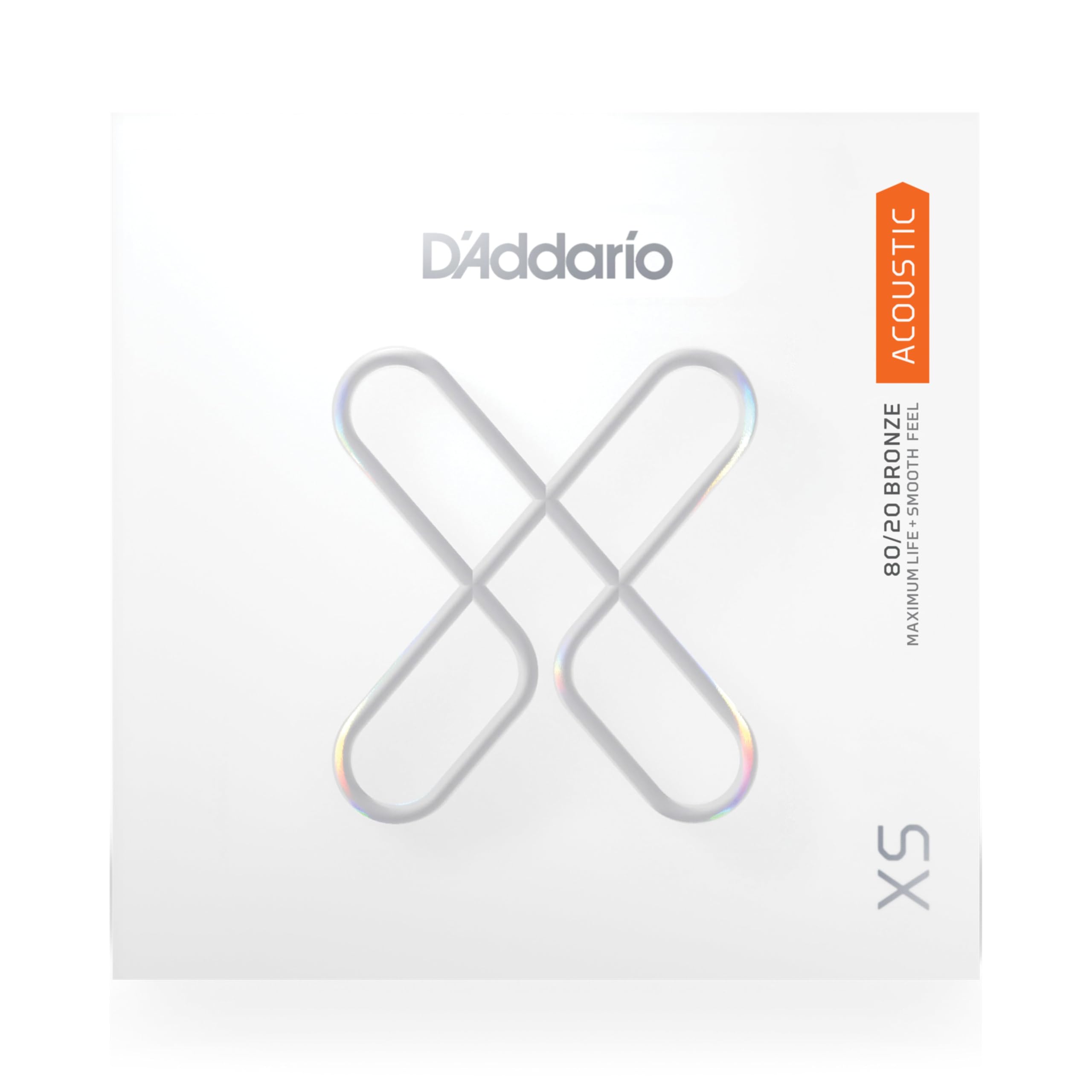 D'Addario XSBW023 XS 80/20 Bronze Acoustic Guitar Single String .023, Black