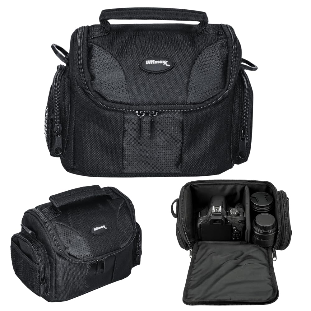 Ultimaxx Medium Carrying Case/Gadget Bag for Sony,Nikon, Canon, Olympus, Pentax, Panasonic, Samsung & Many More SLR Cameras & Camcorders