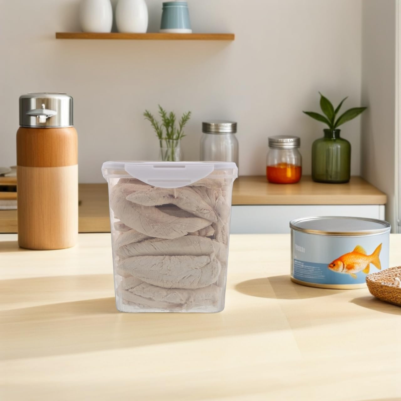 Kichvoe Gefriergetrocknete Katzenleckerlis 500G – Proteinreiche HüHnchen Snacks FüR Zahnpflege Und Kauspaß Magenschonende Leckerlis FüR Kitten Und Katzen Kleine Trockenleckerlis FüR Gesunde ZäHne