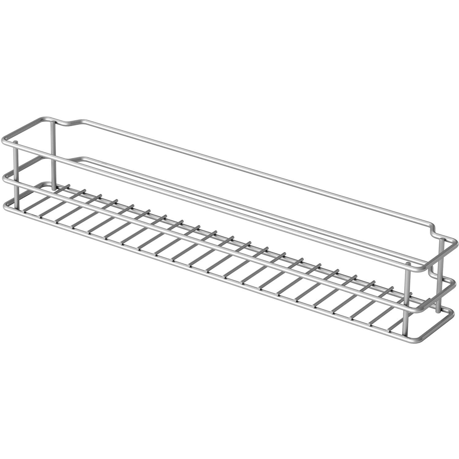 Vauth-Sagel VS SUB Side Wire Basket Classic 90° - Set for Kitchen Base Cabinets with KB 300 mm - Basket Made of Fine Mesh Wire Mesh, Steel Lava Grey - Set of 2