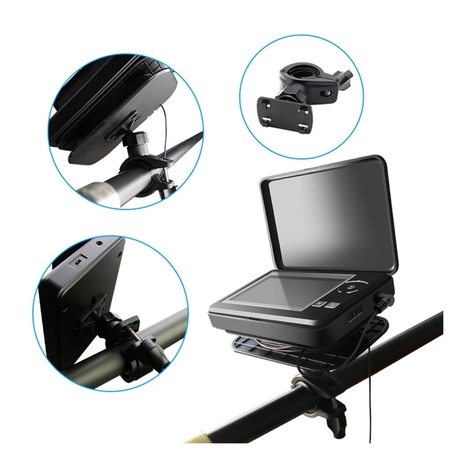 Buscador de Peces, Cámara de Pesca submarina portátil, Impermeable, con videocámara DVR y Pantalla LCD 4,3 Pulgadas for en Barco Lagos Helados(No DVR)