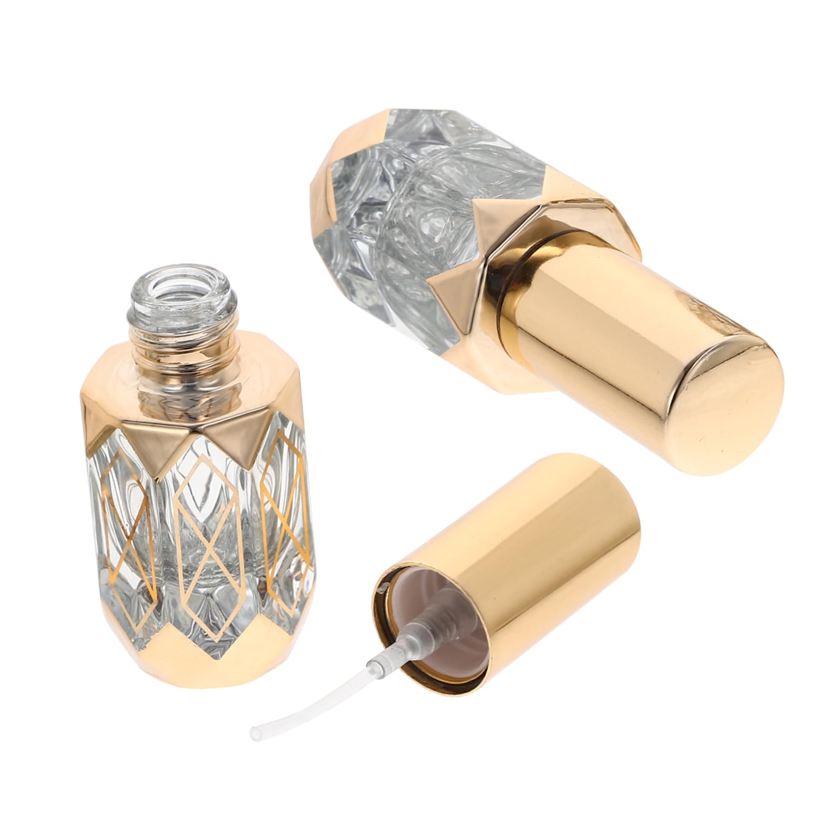 Luxshiny Botellas De Spray De Perfume Vacías Vidrio Transparente Para Viaje Recargables Y Portátiles Para Aceites Esenciales Y 2 Piezas X 5