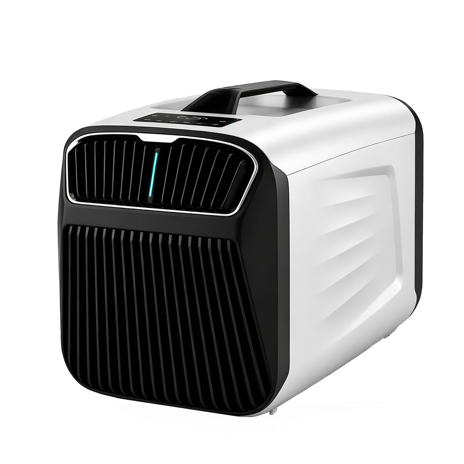 4-in-1 Portable Air Conditioner, 4800 BTU Quiet Camping AC Unit Silver