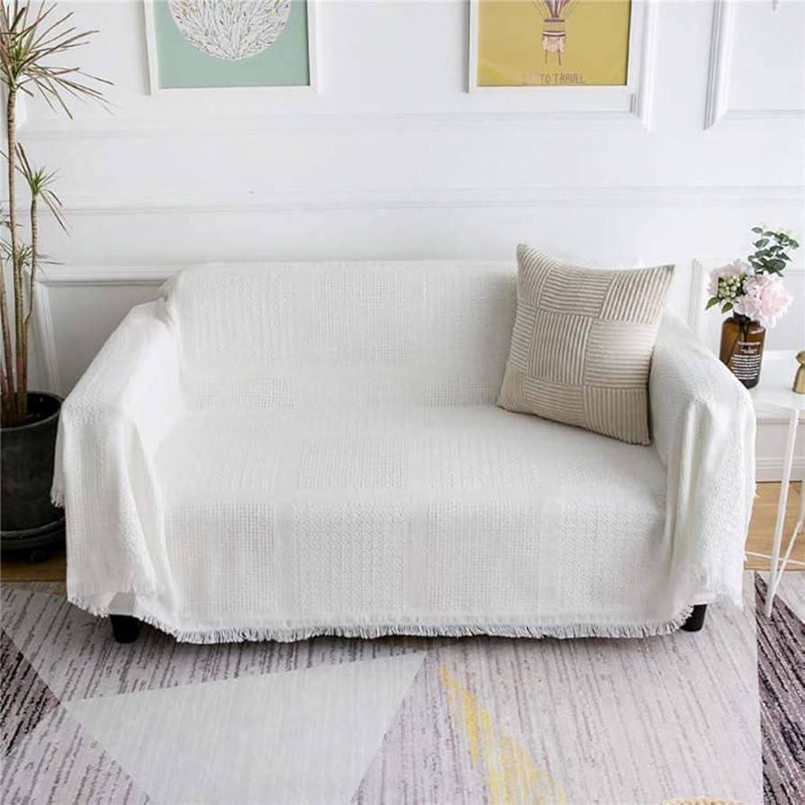 Amazon｜マルチカバー ソファーカバー 北欧 白 ソファ保護カバー