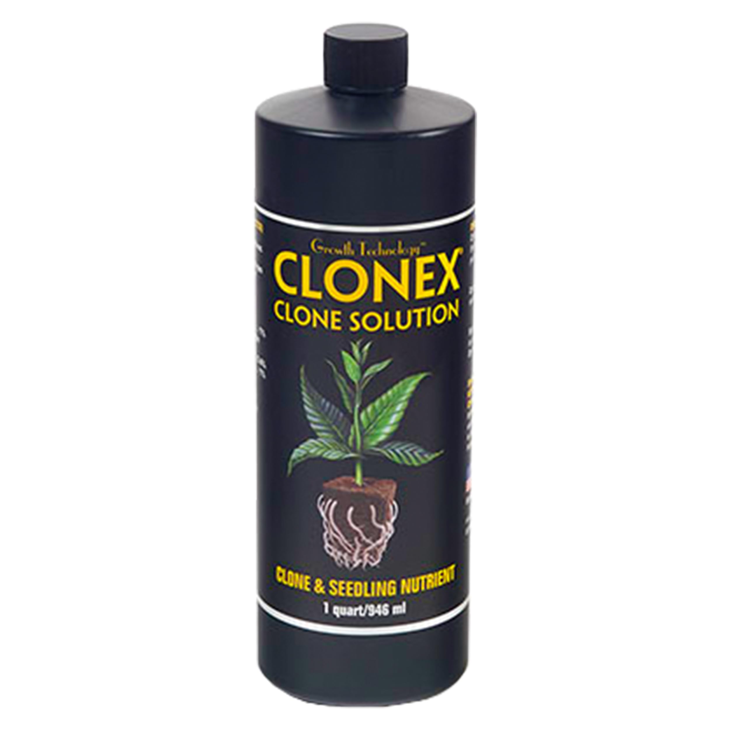 Hydrodynamics Clonex Clone Solution - Clone & Seedling Nutrient Formulated with Micro Nutrients & Root Enhancing Agents for Plant Growth, 1 Quart
