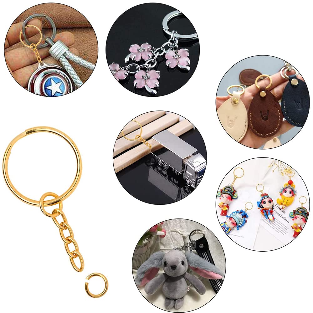 Lot De 6 Porte-clés En Métal - En Alliage De Zinc - Clips De Chaîne