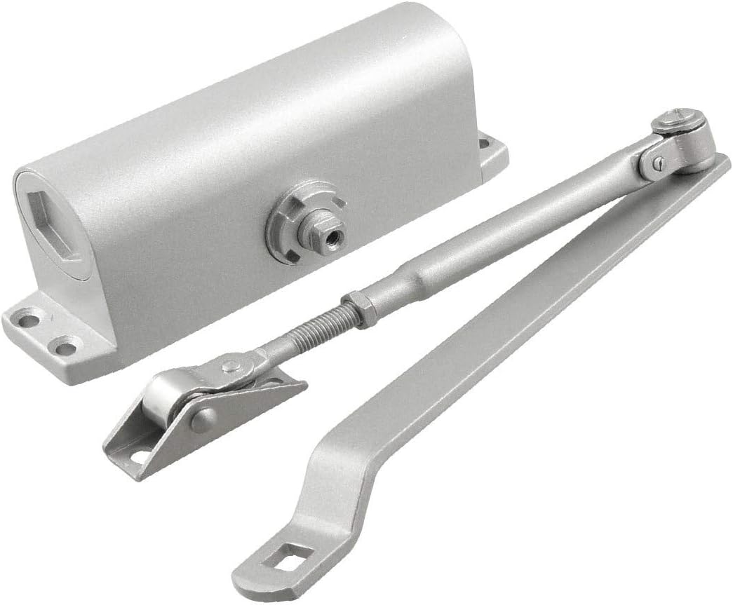New Lon0167 Silver Tone Featured Non-Handed Automatic Aluminium reliable efficacy Auto Door Closer(id:dd8 c1 c2 e7e)