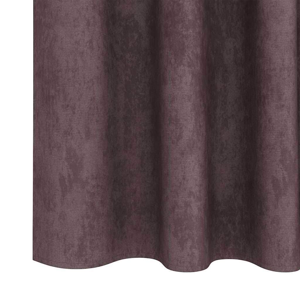 Cortinas de terciopelo marrón, 2 unidades, 140 x 140 cm, cortinas opacas con textura aterciopelada para salón, dormitorio, puerta