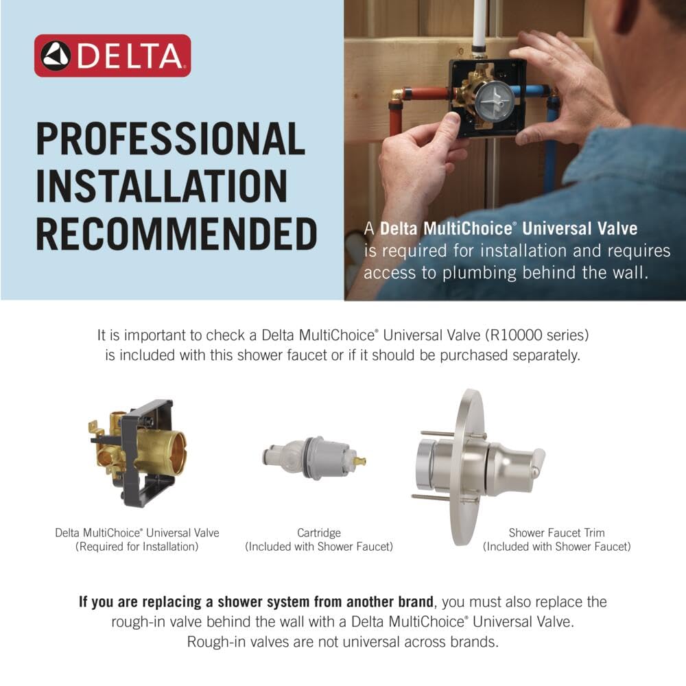 Delta Faucet Arvo 14 Series Single-Handle Shower Faucet, Shower