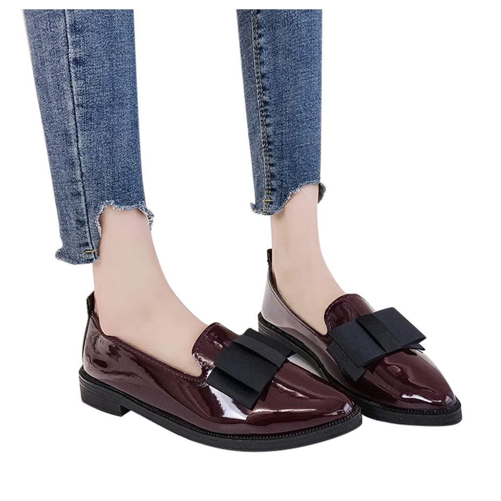 Shoes Flat Women With Pointed Butterfly-Knot Toe Classic Casual Women's casual shoes Women's Oxfords