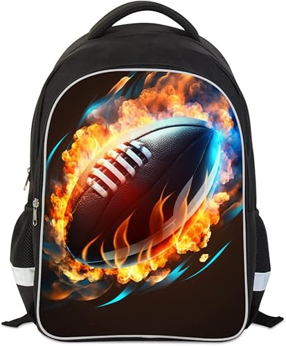 Mochila de fútbol para la escuela, genial para niños adolescentes, A