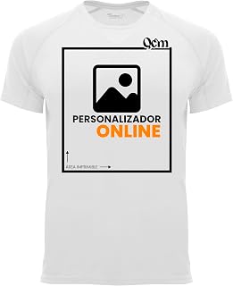 QCM Camiseta Personalizable para Hombre con Manga Corta | Deporte | Deporte | Impresión Directa (DTG) | ¡No Es Un Vinilo I...