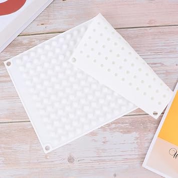 Mini Round Silicone Molds 228 Dots Fondant Mold for Homemade Chocolate Chips Candy, Baking Wax Melts Beads Ice Balls Dog Training Treats 11.53X6.69X0.39 Inches