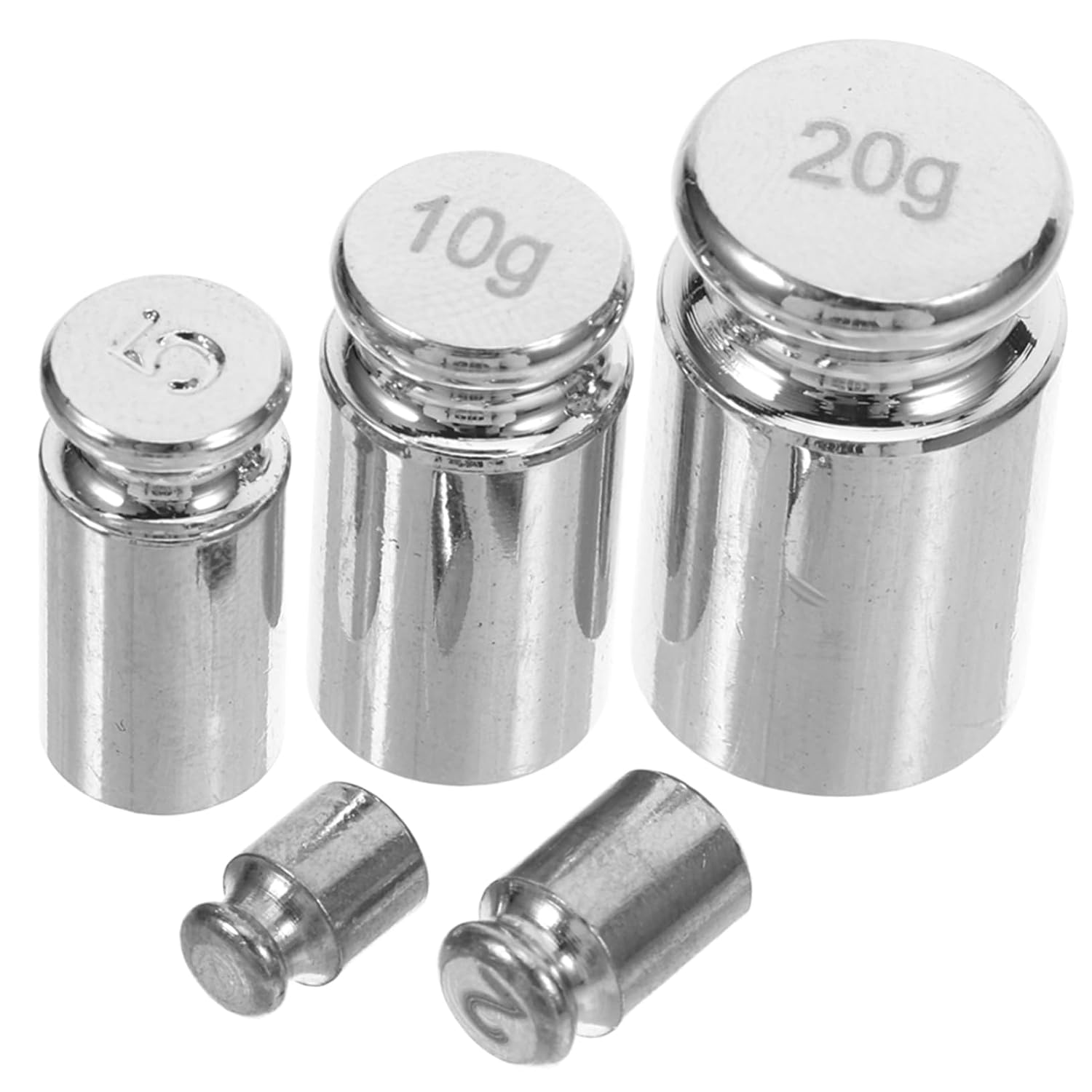 Alipis Mini Scale Grams Calibration Weights 1g-20g Set for Digital Weighing Jewelry Craft