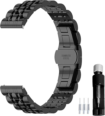 12-22mm Universal Quick Release Metal Watch Band Stainless Steel 12mm 14mm 16mm 18mm 20mm 22mm Watch Strap Bracelet Wristband Replacement Bands for Women Men