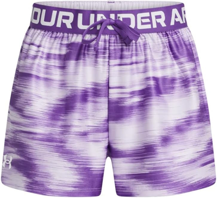 Under Armour Girls Play Up Printed Shorts-Plus Size