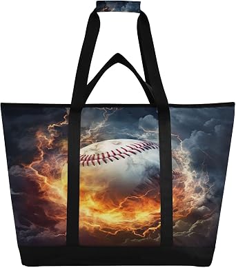 Insulated Cooler Bag 30L, Baseball Water Fire