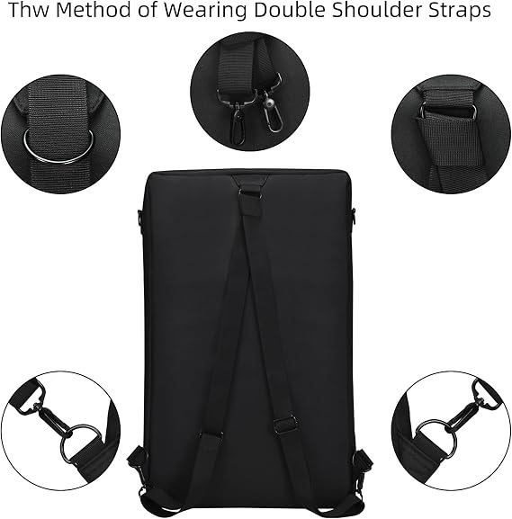 DJ Controller Case for Pioneer DDJ SR2/Pioneer DDJ SR Multifunctional Case Compatible with DJ Controller, for Portable DJ Backpack with Shoulder Straps for Parties Street Performances