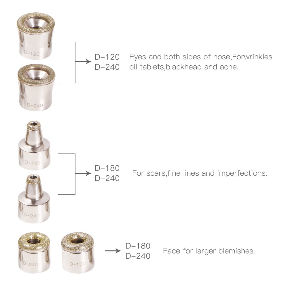 New Portable Diamond Microdermabrasion Dermabrasion Home Use Vacuum Facial Care Machine USA Stock : Beauty & Personal Care