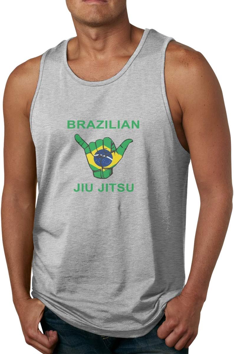 Brazil BJJ Shaka Hand Men's Graphics Tees Tank Top Shirt Sport Gym Shirt