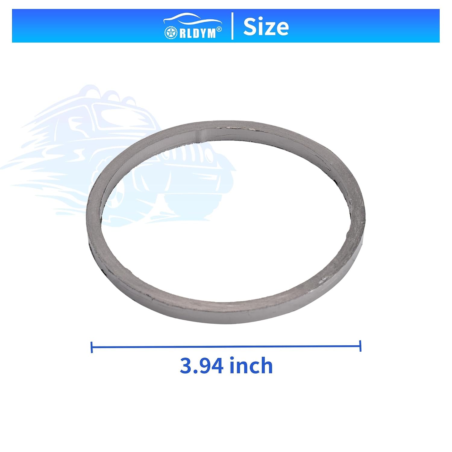 Exhaust Pipe Interface Gasket 2PCS 18307553601 for BMW 1, 2, 3, 4, 5, 6, 7, M3, M4, X3, X4, X5, X6, X7, Z4, N13, N54, N55, N63, Exhaust Gaskets Turbocharger to Catalytic Converter