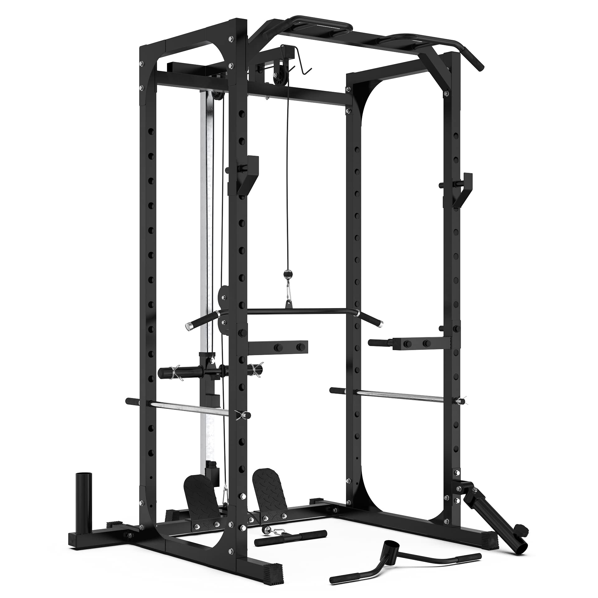 Buy Synergee Power Rack Cage with Pulley System, JCups, Safety Arms