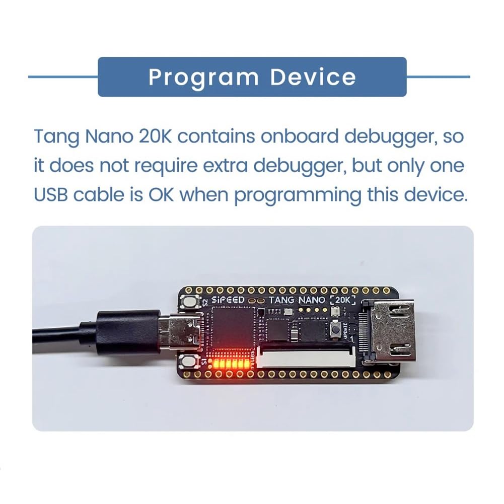 Scheda di Sviluppo FPGA Tang Nano 20K RISCV Linux per Lettori di Giochi retrò Durevole Facile da Installare Facile da Usare