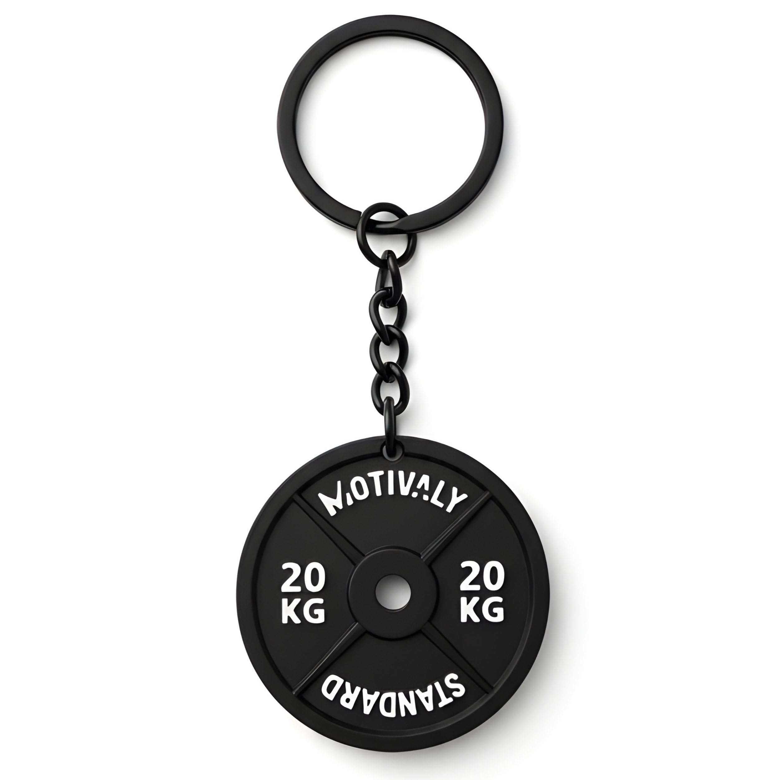 Portachiavi Disco Palestra 20kg Old School, Gadget Motivazionale Bodybuilding e Fitness, Idea Regalo Sportivi, Personal Trainer, Crossfit