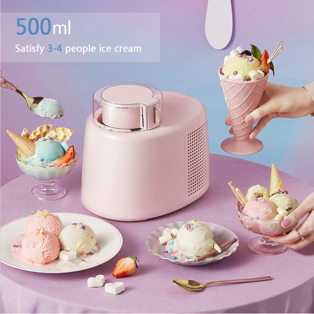 Máquina para Hacer Sorbete de Helado de Yogur Helado, Yogurt Helado Suave para Hacer Sorbete Suave Saludable, Sorbete, refrigeración de semiconductores