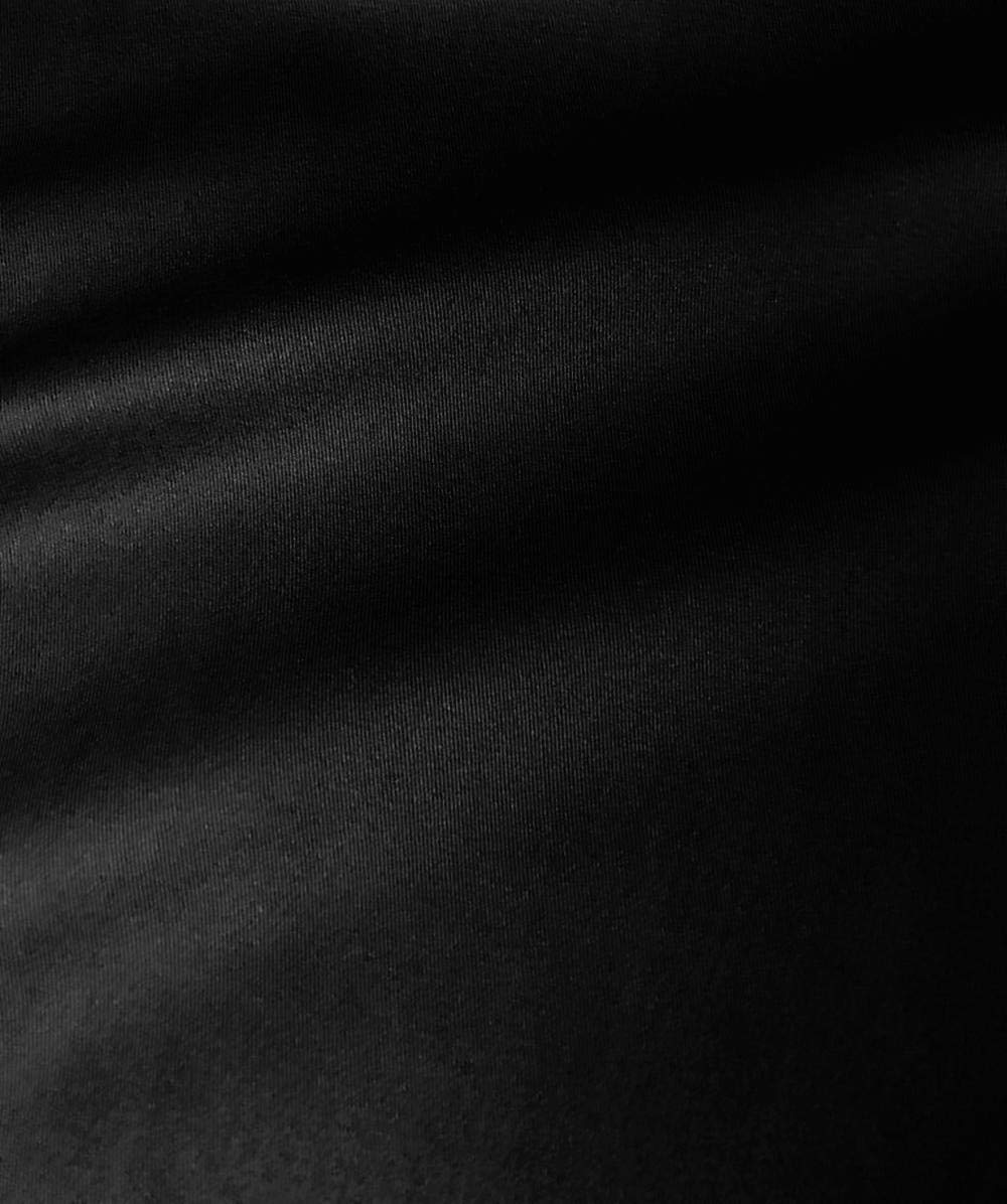 Twill Poly/Cotton Fabric Black 59 Inches Wide by The Yard 8 Ounce Uniform Weight