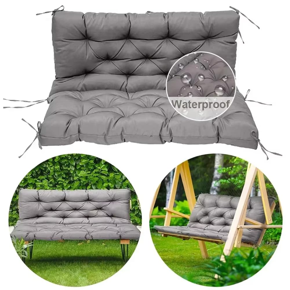 Comodo cuscino per panca da giardino, per patio e sala da pranzo al chiuso, design moderno trapuntato, cuscino spesso, 100 x 100 cm, perfetto per mobili e uso esterno