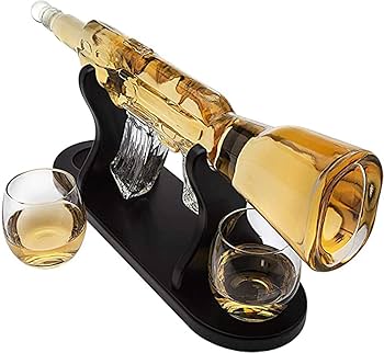 Amazon｜AK-47ウイスキーデカンターとウイスキーグラス2個セット