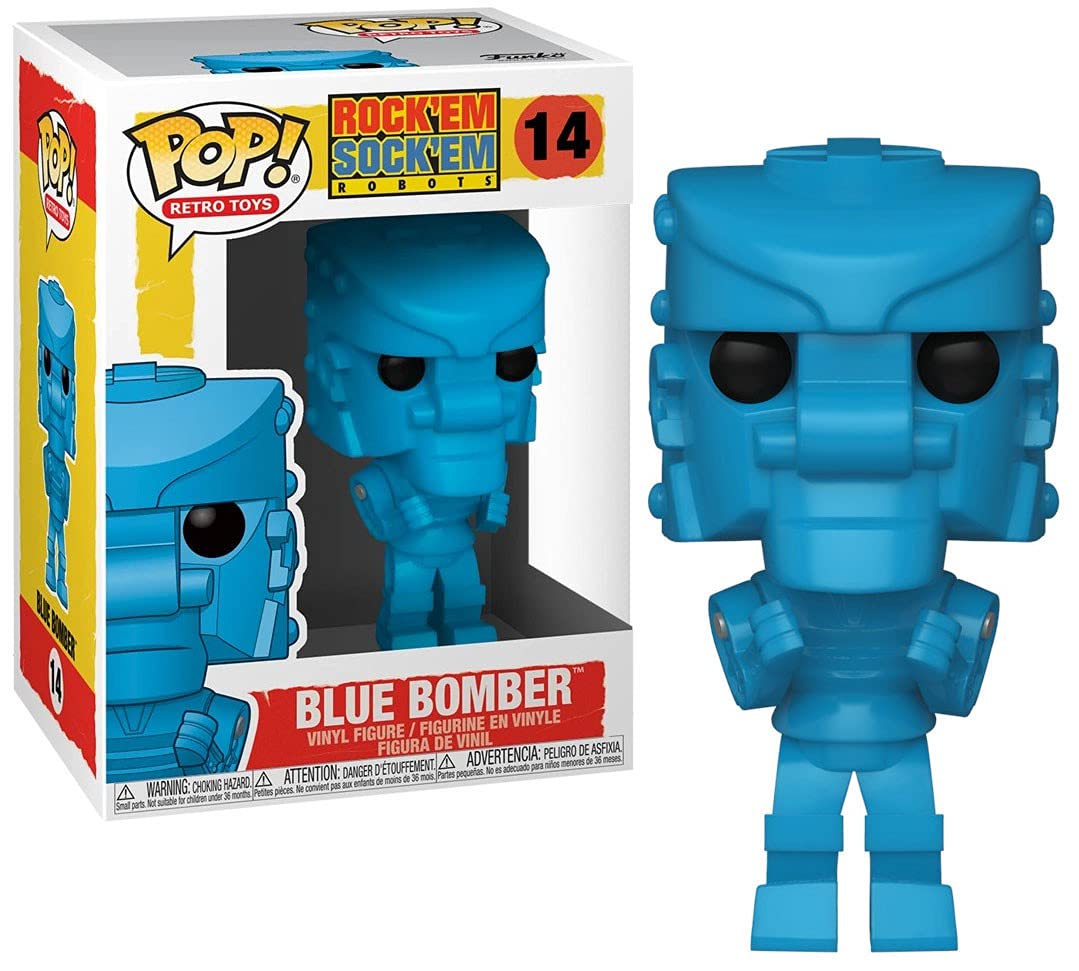 Pop Rock'em Sock'em Blue Robot Vinyl Figure