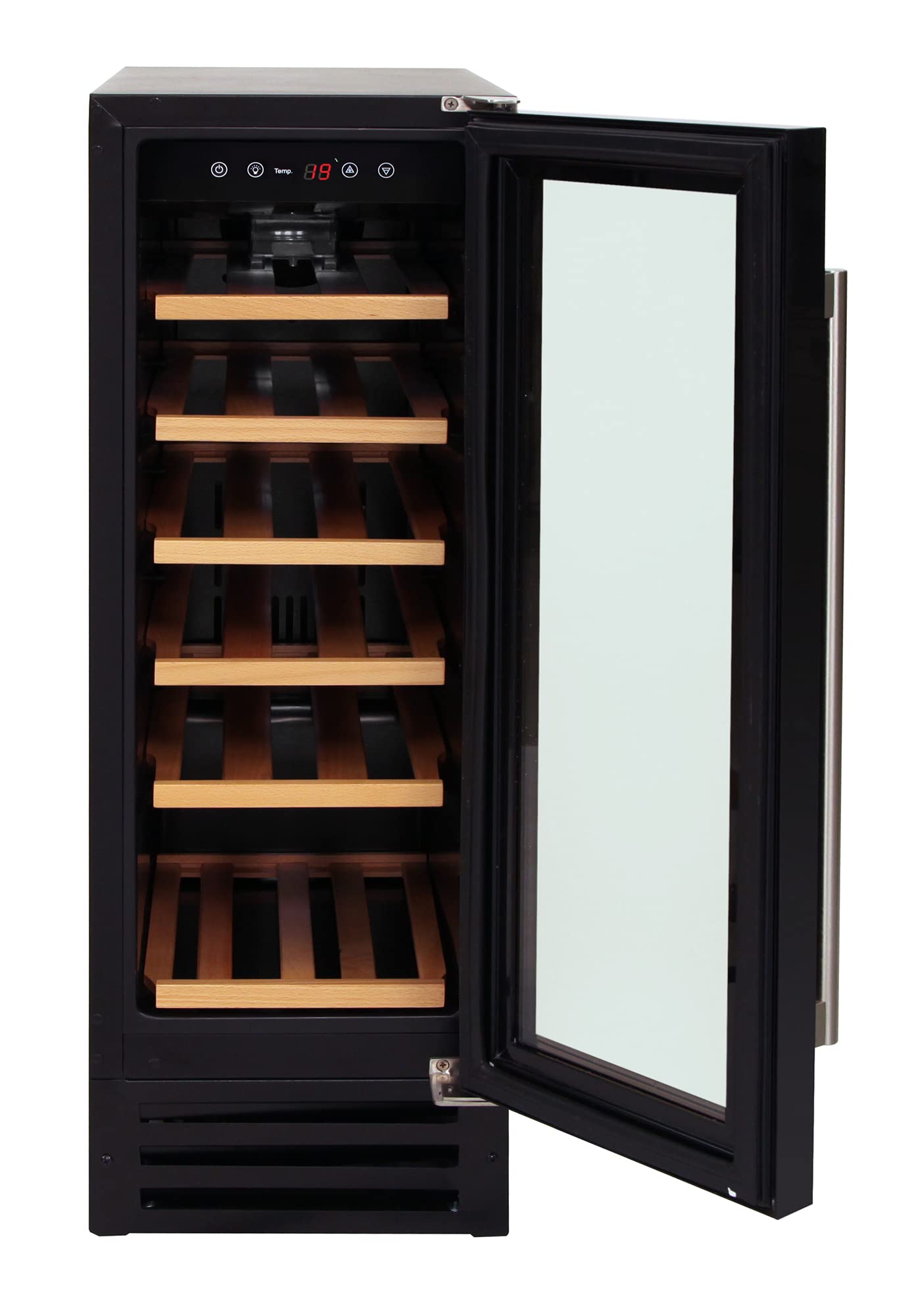 Russell Hobbs Freestanding or Integrated Large, Drinks & Wine Chiller with Glass Door, 18 Bottle Capacity in Black RHBI18WC1 — view 10